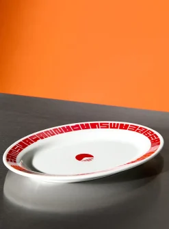 Red rim plate