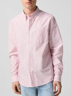 Red stripes Oxford shirt