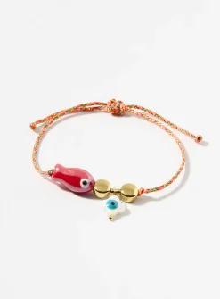 Red-fish charm bracelet