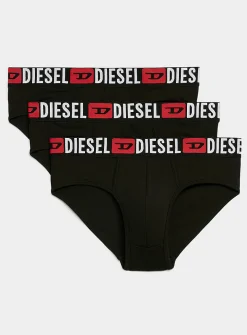 Red-waist stretch briefs