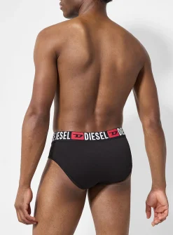 Red-waist stretch briefs
