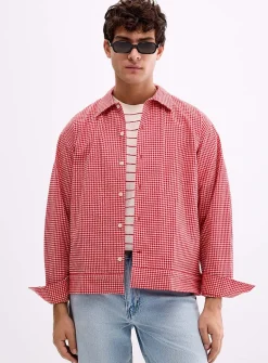 Reed gingham seersucker shirt