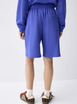 Relaxed French terry Bermuda short