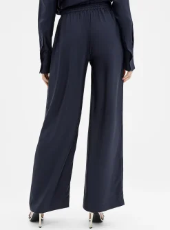 Relaxed pure silk pant