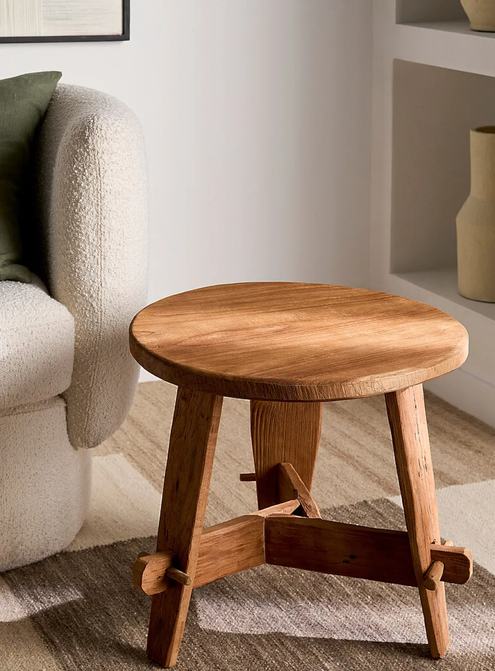 Rembrandt recycled teak low accent table
