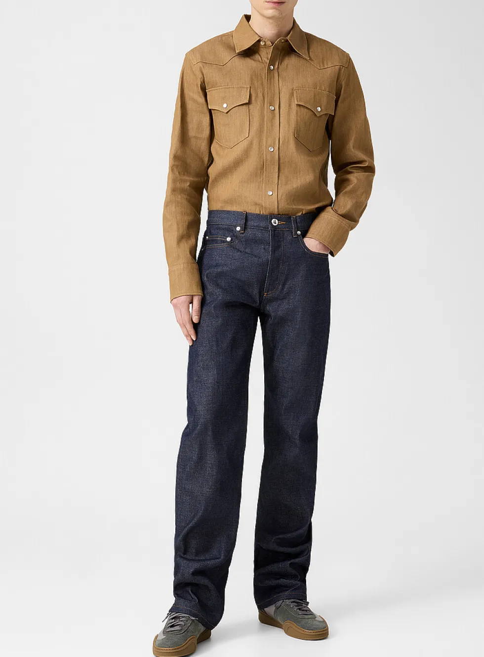 Rescue dark denim straight-leg jean