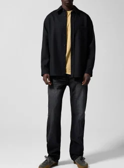 Rescue washed black straight-leg jean