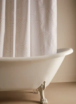 Retro arches shower curtain