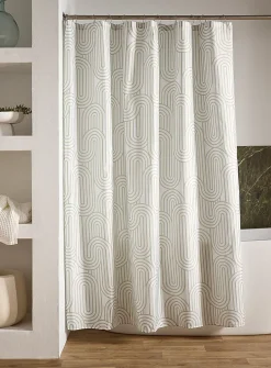 Retro arches shower curtain