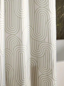 Retro arches shower curtain