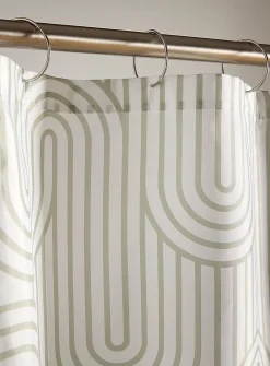 Retro arches shower curtain