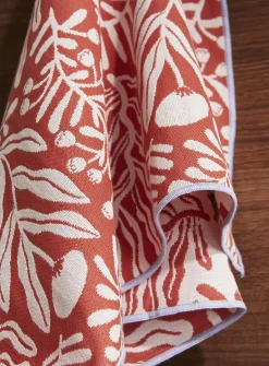 Retro nature jacquard tea towel