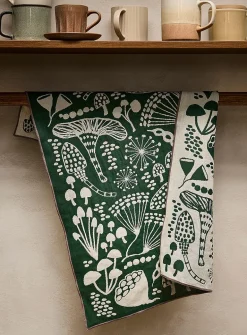 Retro nature jacquard tea towel