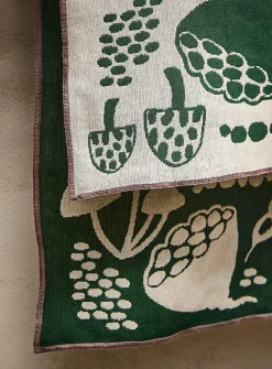Retro nature jacquard tea towel