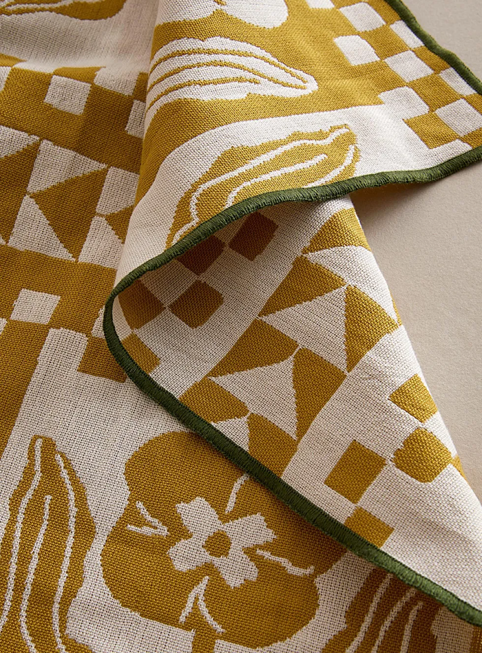 Retro nature jacquard tea towel