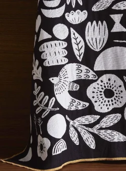 Retro nature jacquard tea towel