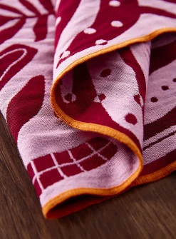 Retro nature jacquard tea towel