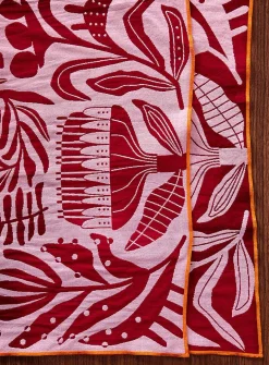 Retro nature jacquard tea towel