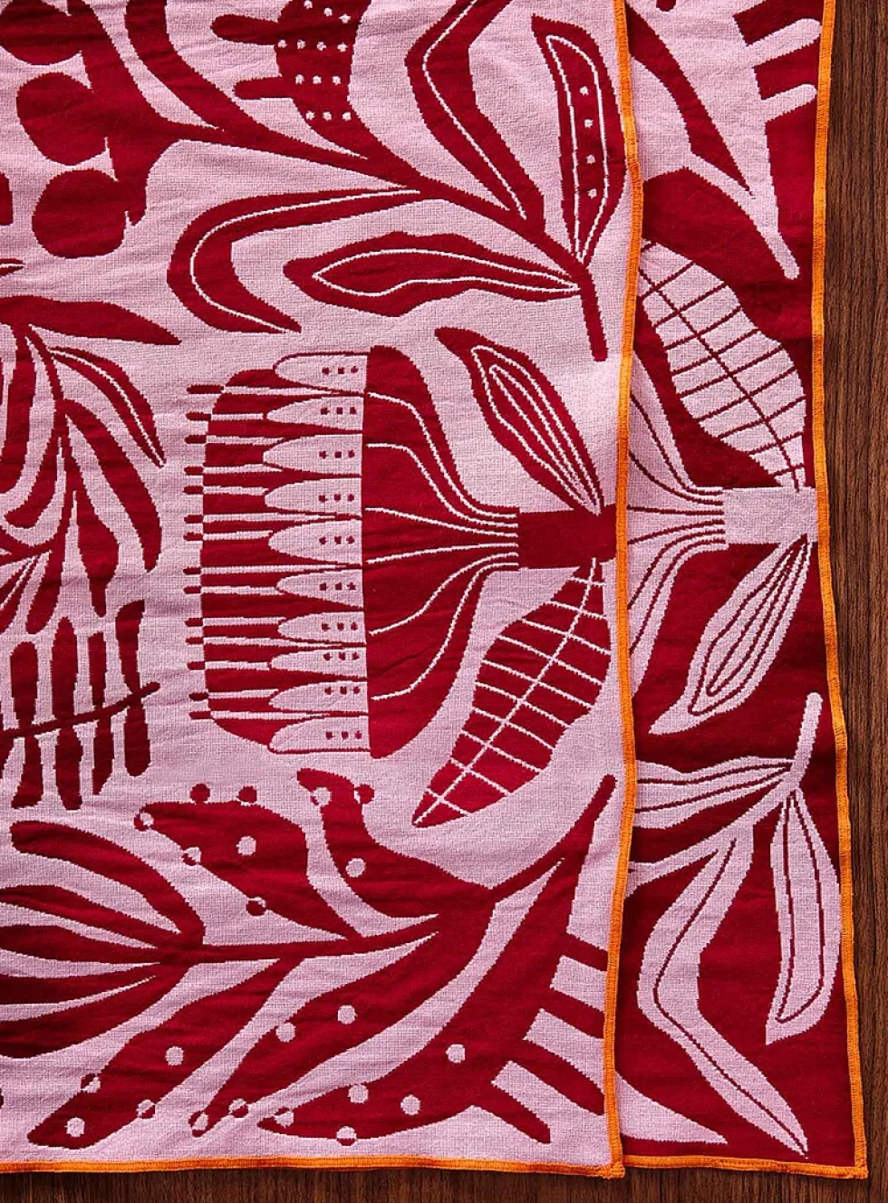 Retro nature jacquard tea towel
