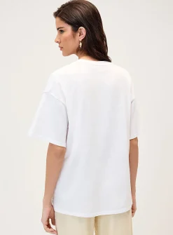Retro palm trees loose T-shirt