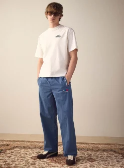 Retro woven track pant