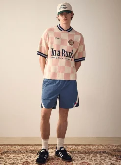 Retro woven track short