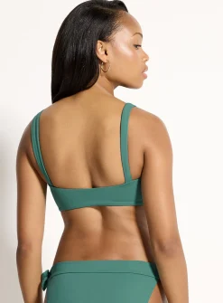 Reversible bandeau bikini top