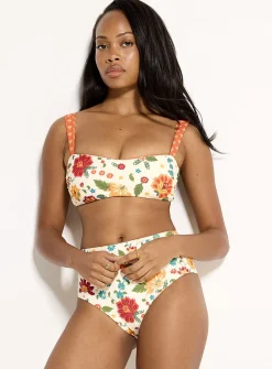 Reversible bandeau bikini top