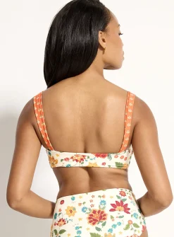 Reversible bandeau bikini top