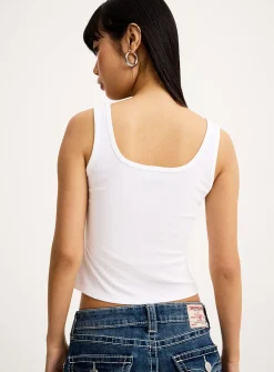 Rhinestone logo cami