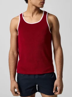 Ribbed Camisole with Contrasting Trim