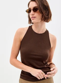 Ribbed jersey soft cami