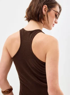 Ribbed jersey soft cami