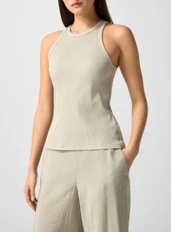 Ribbed organic cotton tank top