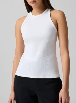 Ribbed organic cotton tank top