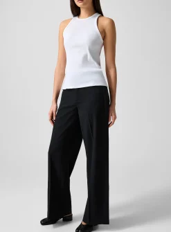 Ribbed organic cotton tank top