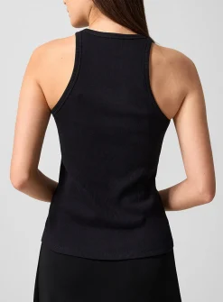 Ribbed organic cotton tank top