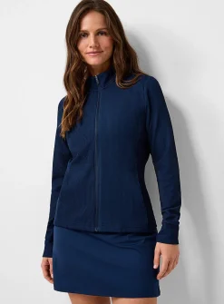 Ribbed texture golf jacket