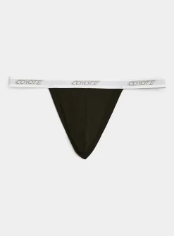Ribbed thong