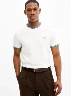 Ribbed trim T-shirt