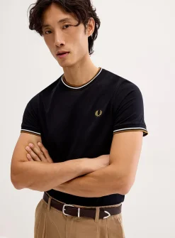 Ribbed trim T-shirt