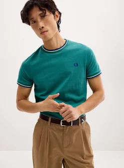 Ribbed trim T-shirt