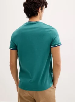 Ribbed trim T-shirt