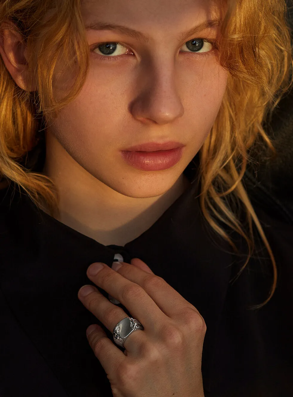 Rivage sterling silver ring