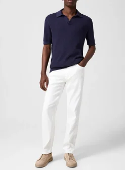 Roccia cotton-linen fitted jean