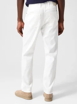 Roccia cotton-linen fitted jean