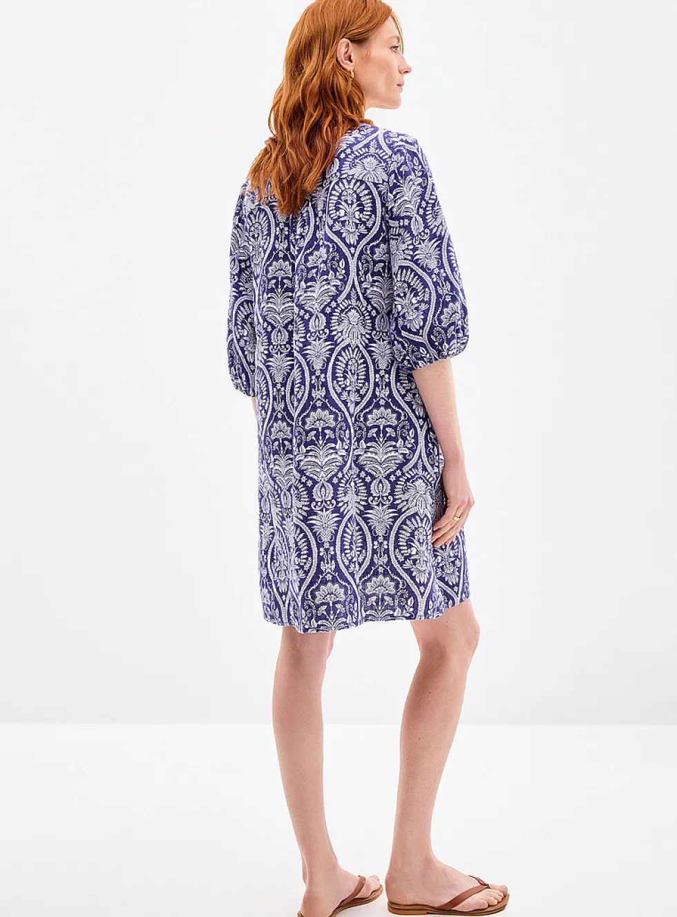 Rococo paradise pure linen dress