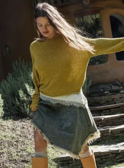Rolled-trim boat-neck sweater