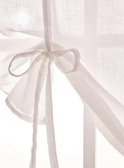 Roll-up sheer curtain
