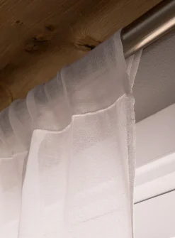Roll-up sheer curtain